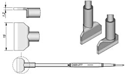 JBC C420277 Entlötspitzenpaar für HT420-A