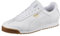 PUMA Men's Roma Sneaker, White Teamgold, 8 UK