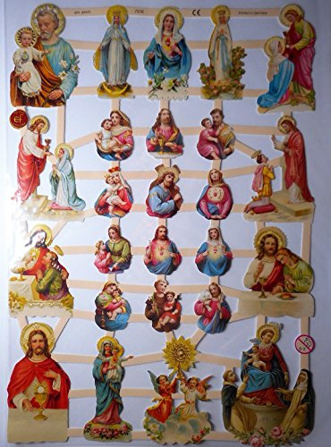 Glanzbilder Weihnachten Maria Josef Jesus Krippe EF 7318 Oblate Posiebilder Scrapbook Deko GWI 475