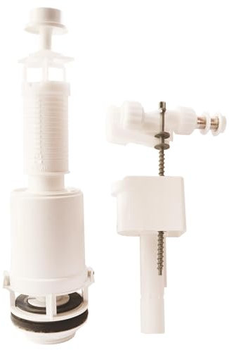 SOMATHERM FOR YOU, Mécanisme de chasse complet pour WC, 3/6 litres, silencieux, installation facile, alimentation latérale, robinet flotteur, vidage rapide, accessoires inclus