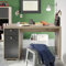 Stella Trading MERLIN Jugendzimmer Schreibtisch mit Stauraum - praktischer Computertisch in Old Style Optik, Anthrazit - 130 x 76 x 70 cm (B/H/T)