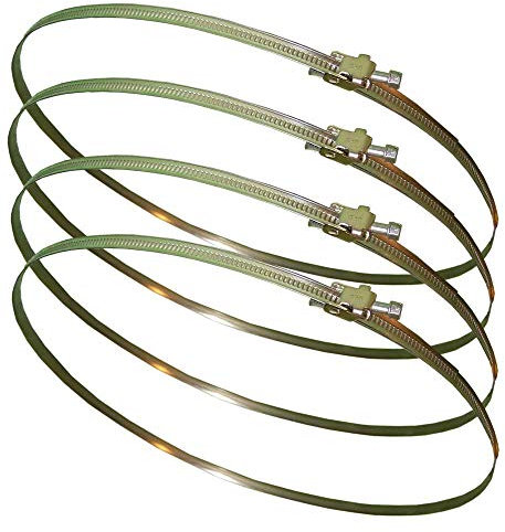 UDOPEA Edelstahl Schlauchschellen mit Schneckenantrieb Rostfreie Schlauchbinder Schlauchschellen Bandschellen, Bandbreite 9-12mm, Spannbereiche Ø 10-170mm und 10-400mm