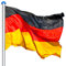 VINGO Fahnenmast,Deutschlandfahne 150*90 cm，Aluminium 6,5m witterungsbeständigem Flaggenmast und stabilen Bodenhülse veschönern Sie Ihren Garten