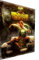 Magic Canvas Art - Bilder Abstrakt Joker Joke Leinwandbild 1- teilig Hochwertiger Kunstdruck modern Wandbilder Wanddekoration Design Wand Bild, Größe: 90 x 60 cm