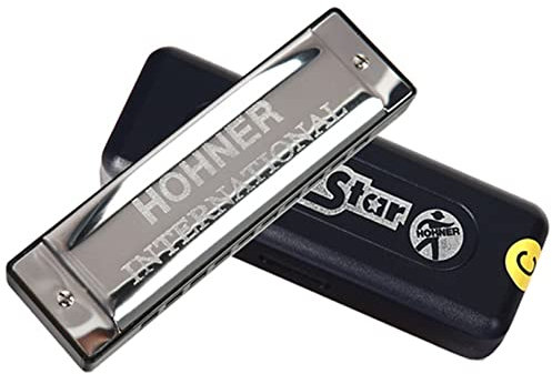 Mundharmonika International Hohner Harmonica Silver Star 10 Holes Gaita Diatonische Tonart C Blues Jazzband Mundharmonika Instrumentos musicais harp