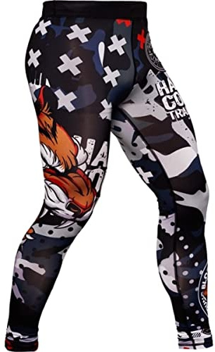 Hardcore Training Kompressionshose Herren MMA BJJ Grappling | Muay Thai, Lange Hose, Kickboxen, Kampfsport, Leggings, Jiu Jitsu, No Gi, Wrestling, Kompression