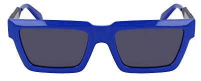Calvin Klein Jeans CKJ22641S 400 Blue Sunglasses Unisex Iniettato, Modified Rectangle, 54