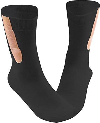 xinrongda 2 Paar lustige bunte Socken, lustiges Muster, lässige Socken, Tasche, Baumwolle, Geschenkidee, Schwarz , Einheitsgröße