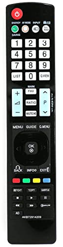 Ersatz Fernbedienung für LG TV | 32LD320 | 32LD540 | 32LD550 | 32LD550N | 32LD551 | 32LD558 | 32LD559 | 32LD565 | 32LD570 | 32LE4500 | 32LE530 | 32LE5300 |