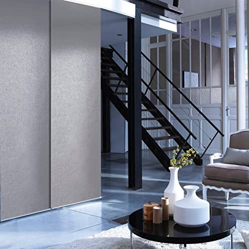 MADECOSTORE Panneau Japonais tamisant uni - Gris - L45 x H260cm
