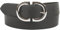 fashionchimp Basic Damengürtel aus 100% echtem Leder, Ledergürtel mit eleganter Doppelschließe, Breite ca. 3,3cm, Made In Germany (Marine-Montana, 100/BW85)