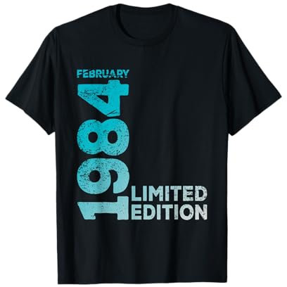 Millésime Février 1984 Cadeau 40 Ans Anniversaire Humour T-Shirt