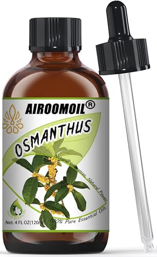 AIROOMOIL Osmanthus Essential Oil, 120ML Sense of Gentle Osmanthus Oil, 120ml Huge, Fresh 100% Nature Essential Oils for Electric Diffuser Oils,Skin,Massage,Candle