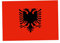 Albanische Flagge Albanien Nationalflagge lebendige UV beständige Flagge Wimpelkette aus Polyester 90 x 150 cm