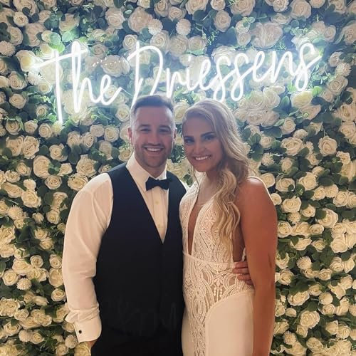 Haisic Scritta Neon Personalizzabile, Insegna Luminosa Nome LOGO Neon LED Personalizzata per Decorazione della Parete, Matrimonio, Compleanno Festa, Regali, Bar, Negozio, Commerciale (40-150 cm)