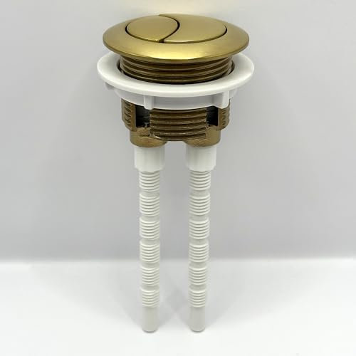 Universal Toilet Dual Flush Button Fit 38mm Cistern Hole (Brushed Gold)