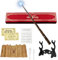 CJBIN Baguette Hermione Granger Lumineuse, Chargement USB, Coffret Cadeau avec Carte de Sort, Ticket de Gare, Carte et Étagère