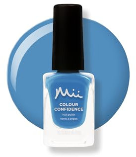 Mii Colour Confidence Quick Dry Nail Polish | Long Lasting Nail Polish, Fast Drying Nail Polish | Nail Strengthening Polish with Nourishing Formula | 14ml Nail Paint | Gorgeously Daring, Sapphire Blue