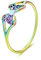 Whoiy Edelstahl Ringe Damen Hohler Schmetterling, Mehrfarbig Ringe Eheringe Freundschaftsringe Modern Größe 60 (19.1)