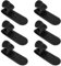 DODAMOUR 6 Pack Car Umbrella Holder, Universal Trunk Hook Fastener Clip for Auto Vehicle, Adhesive Car Back Seat Umbrella Storage Accessories (Black)