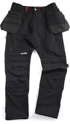 Scruffs Tech Holster Trousers, Black, 34R (T56044)