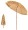 SPOTRAVEL 1.8m/1.9m/2m Hawaii Parasol, Folding Tilting Hula Thatched Umbrella with 8 Ribs, Outdoor Straw Tropical Sunshade for Garden Patio Balcony Poolside (180 x 206cm, without Carry Bag)