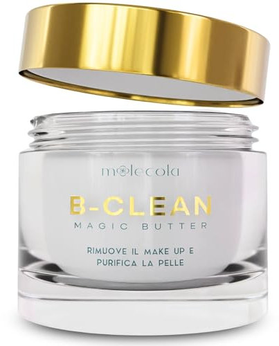 B-Clean Magic Butter – Abschminkbutter für Gesicht und Augen – Tiefenreinigung mit Sheabutter, Kokosöl und Jojoba – entfernt wasserfestes Make-up und Verunreinigungen – Moolecola Beauty and Cosmetics
