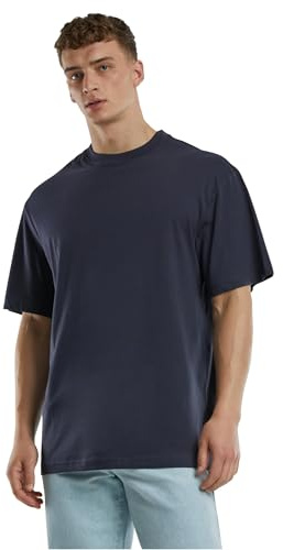 Urban Classics UC Men Tops UC Signature Logo Tall Tee, Oversized Fit, 100% Cotton, L