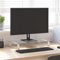 CIADAZ Monitorständer Weiß 60x35x8 cm Hartglas und Metall, Monitor Erhöhung, Schreibtischaufsatz, Monitor Erhöhung Schreibtisch, Bildschirm Erhöhung, Schreibtisch Regalaufsatz - 374220