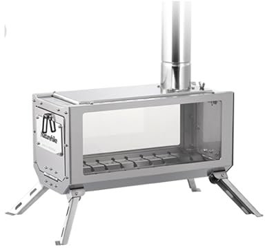 Naturehike Estufa de Camping Estufa deBarbacoa Portátil para Acampar Cocina de Acero Inoxidable para Pícnic de Camping al Aire Libre