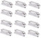 OFFSCH 12 Stück Drum Ear Single End Drum Lugs Dual End Lugs Drum Lug Befestigungsschrauben Double End Drum Lugs Snare Drum Bass Drum Lugs Flute Plugs Drum Hardware Haken Double End Lug