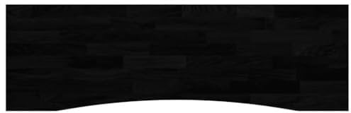 vidaXL Schreibtischplatte Dunkelbraun 160x50x2,5 cm Massivholz Eiche, Arbeitsplatte, Küchen Arbeitsplatte, Ersatztischplatte, Tischplatte
