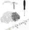 100 STK Led Strip Halterung Befestigung, Led Streifen Halterung, Transparente Lichtstreifen-Clips, Led Befestigungsclips, LED-Streifen Clips für 10mm Lichterkette Led Strip Zubehör Halterung Clips