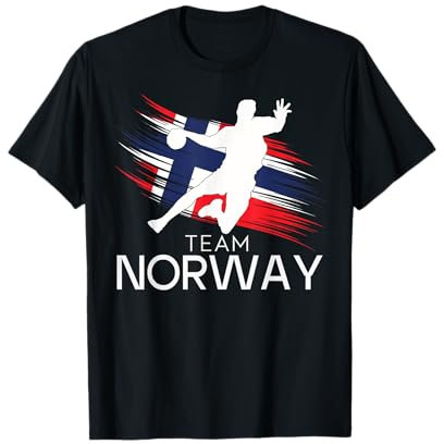 Handball Norwegen Trikot Handballspieler Handballspiel T-Shirt