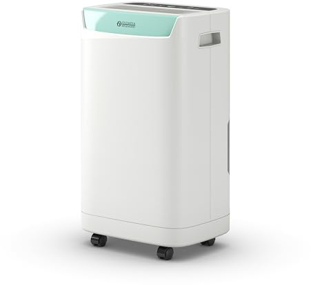 Olimpia Splendid 02622 Aquaria S1 14 X - Deumidificatore 14 litri/giorno con Tanica Estraibile, Digital Display, Doppia Filtrazione con Carboni attivi – per Ambienti Fino a 65 m³