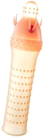 LZYLWC Penismanschette mit Vibration Penis Sleeve für verlängerte Ausdauer & intensivere Stimulation Sexspielzeug großen Noppen Paare Erbessern Ausdauer&Sensibilität sex toy Männer
