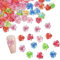 100pcs 3D Blume Nagel Charms Nägel Zubehör Nageldesign Glitzersteine Nailart Strasssteine Flower Nail Charms Luminous Flower Nail Art Charms Bunte（Fünf Farben）