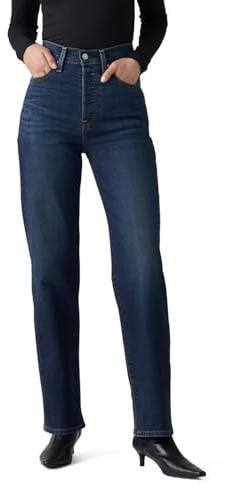 Levi's Women's Ribcage Straight Full Length Jeans, Get Organized (Stretch), 32, Standard