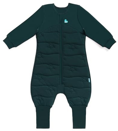 Love To Dream™ Sleep Suit with Legs, 12-24 Months - Forest | Long Sleeve, Lightweight Wearable Blanket & Quilt | 3.5 TOG Ideal for Winter & Autumn (14–16°C) | Machine Washable Cotton & Double Zip
