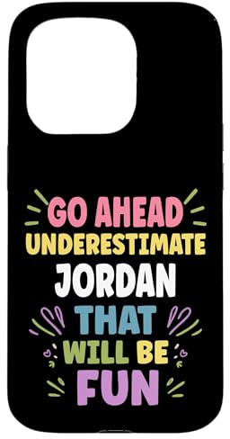 JORDAN Personalized Women's Gift Custom JORDAN Case for iPhone 15 Pro