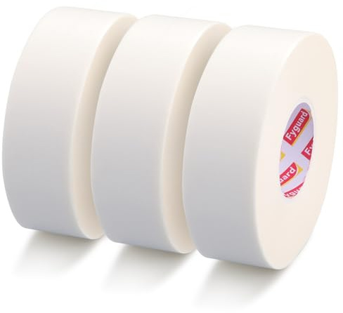 Fyguard 3 Rollen Malerkrepp, 50 M X 30 MM, Weiß, Rückstandsfrei | Hitzebeständig, UV- Und Wasserfest, Mittlere Haftung, Beschreibbar, Leicht Abreißbar, Für Saubere Farbkanten
