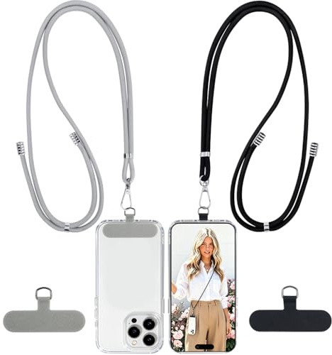 XYGK Phone Lanyard, 2 Pcs Phone Straps Crossbody with 2 Pack Patches