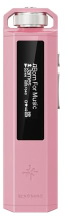 FiiO SNOWSKY Echo Nano Retro HiFi Music Player with Scroll Wheel, CS43131 DAC, USB DAC, Lossless Audio Player Supporting DSD256/FLAC/WAV/MP3, 3.5mm Output, 256GB Expansion (Pink)