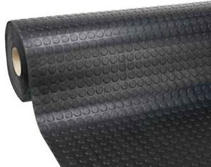 PAVIMENTO PVC BULLONATO COPRIPAVIMENTO 1MTX25MT NERO-ROTOLO