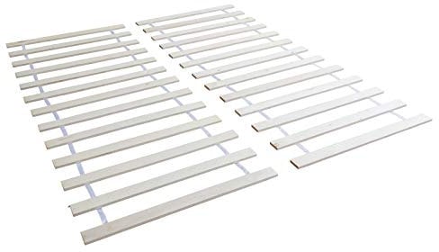 Homestyle4u Lattenrost 180 x 200 Rolllattenrost Kiefer Massivholz Rollrost 2 x 13 Latten Bett
