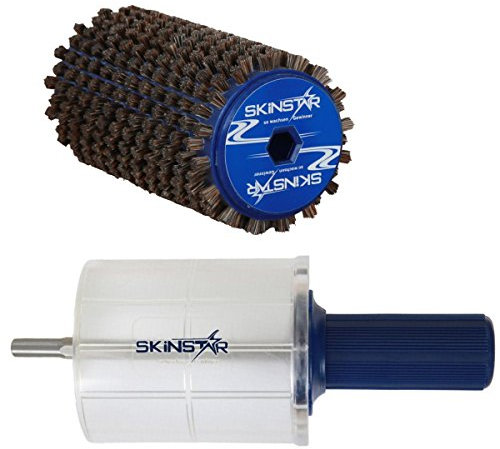 SkinStar Komplett Bürsten Set Rotorbürste Speed Stick Brush Rosshaar 120mm