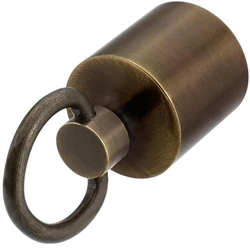 Kanirope® Seilendkappe mit Ring Bronziert für ø38mm- ø40mm Handlaufseile Absperrseile Treppenseile