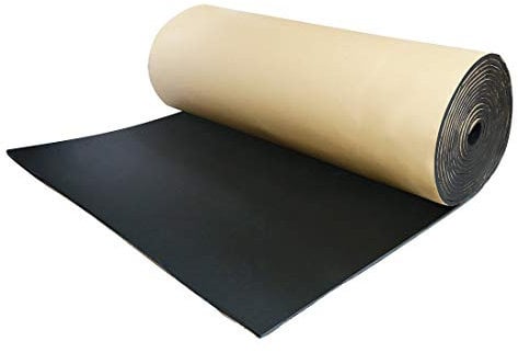 sourcing map Dämmmatte Auto 10mm Dämmschaummatte Schallschutzmatte Dämmung Isolierung Schallschutz Selbstklebend 200cm*50cm