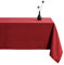 LUOLUO Tischdecke Leinenoptik tischdecke abwaschbar Tischtuch Leinen Tischwäsche Eckig Wasserdicht Tischdecke Rot-Neu 145 x 300 cm