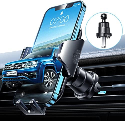 VANMASS Support Telephone Voitures Mise à Niveau Protection 100% Silicone Rotative à 360° pour Alle Téléphones Portables et Voitures iPhone 14 13 Samsung Huawei etc